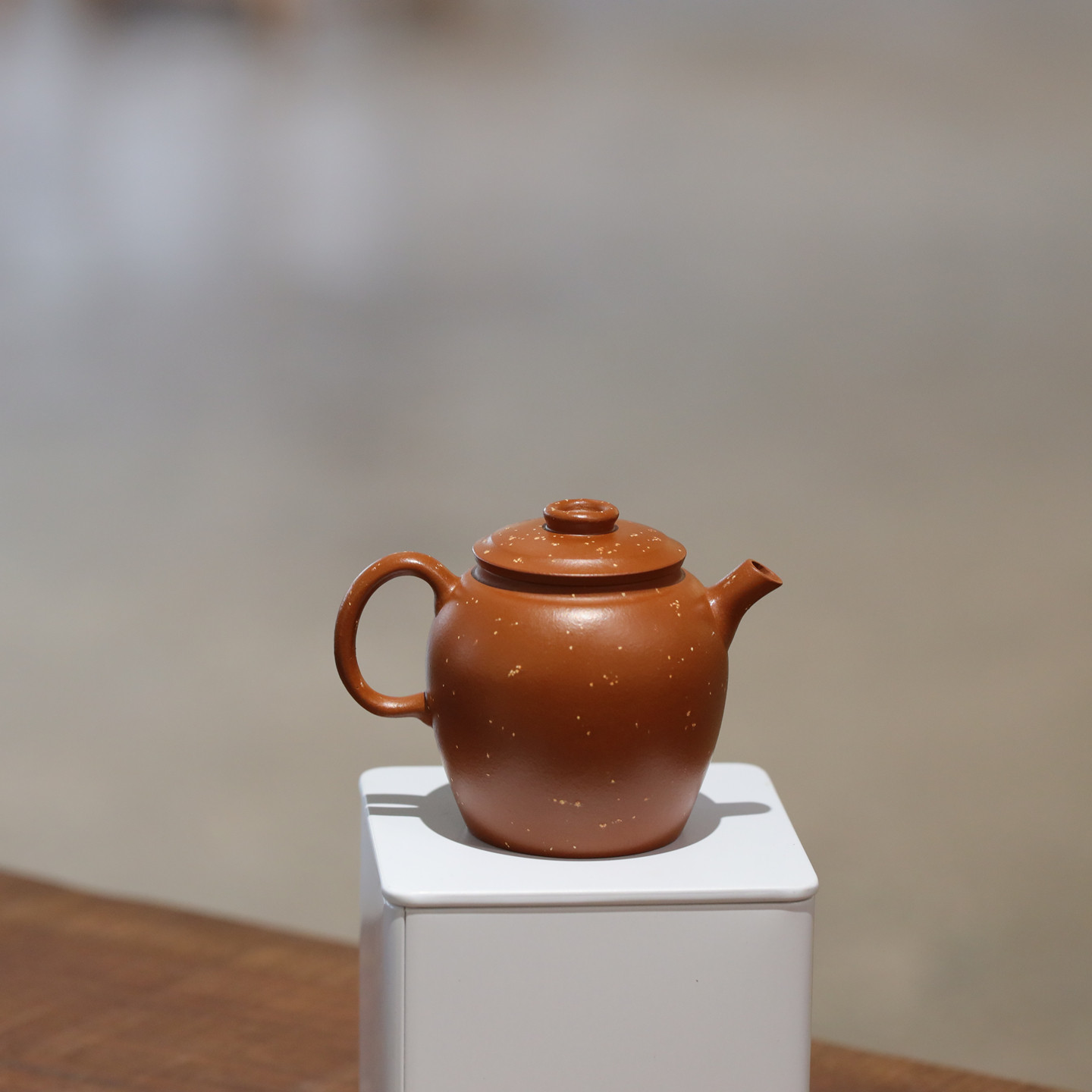 宜兴紫砂 指砂记 泡茶利器原矿赵庄生砂朱泥 铺砂具轮珠 明式古瓮