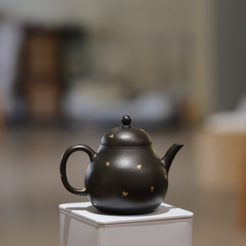 洒金冻梨生砂朱泥茶壶