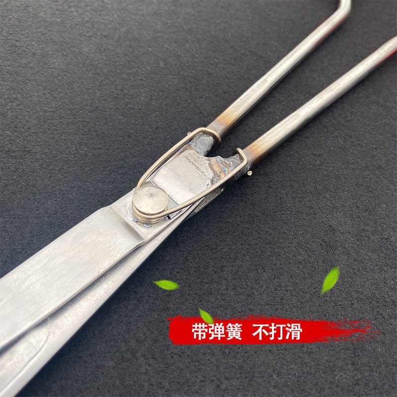 不锈钢黄鳝夹子加长加厚鳝鱼夹泥鳅螃蟹钳子防滑防脱工具赶海神器