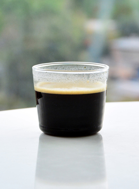 薄款咖啡杯高硼硅玻璃杯浓缩Affogato甜品杯可冷冻dirty杯小号杯