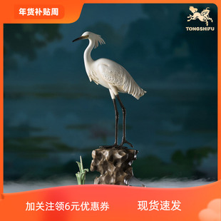 铜师傅《一鹭连科》客厅桌面铜摆件 家居装饰工艺品 励志礼物