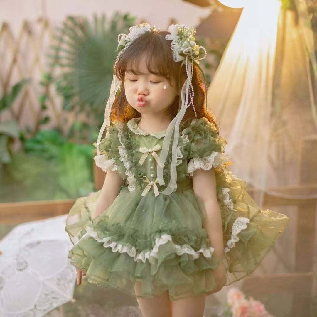 2025新款夏季女孩洛丽塔蓬蓬纱裙洋气公主连衣裙可爱女孩生日礼服,童装/婴儿装/亲子装,连衣裙,淘宝优惠券,粉丝福利购,淘宝优惠卷