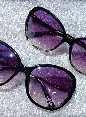 防紫外线太阳镜圆脸优雅