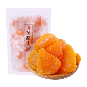 巧奶奶天然黄桃干不添加桃干桃肉小包装水果干零食果干果脯260g*2