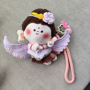 新款原创飞天少女佛小伴手工编织挂件钥匙扣玩偶平安车挂饰品礼物