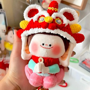 大同手工原创佛小伴毛绒玩偶衣服莲花连帽衫车挂件可爱纪念品公仔