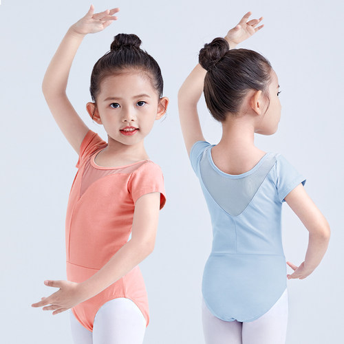 儿童舞蹈服夏季幼儿练功纱裙套装