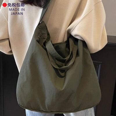日本代购大容量帆布托特包