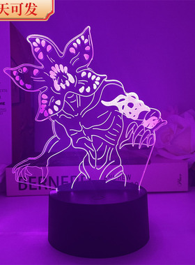 现货怪奇物语电影usb小夜灯 StrangerThings手办周边摆件景品礼物