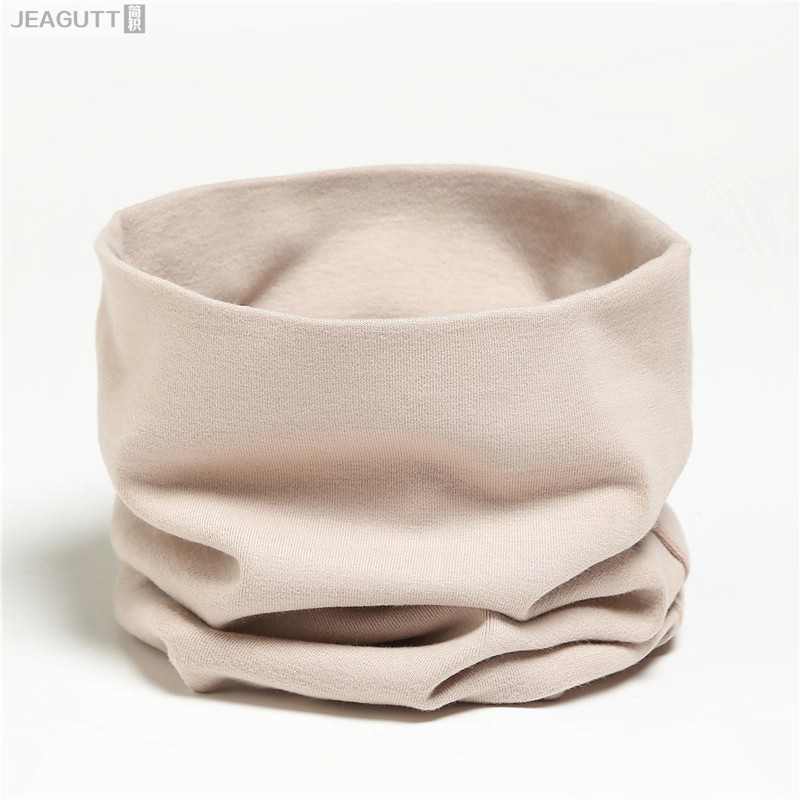 素色春秋冬纯棉围脖全棉保暖颈套男女士半高领睡觉护颈椎脖套纯色