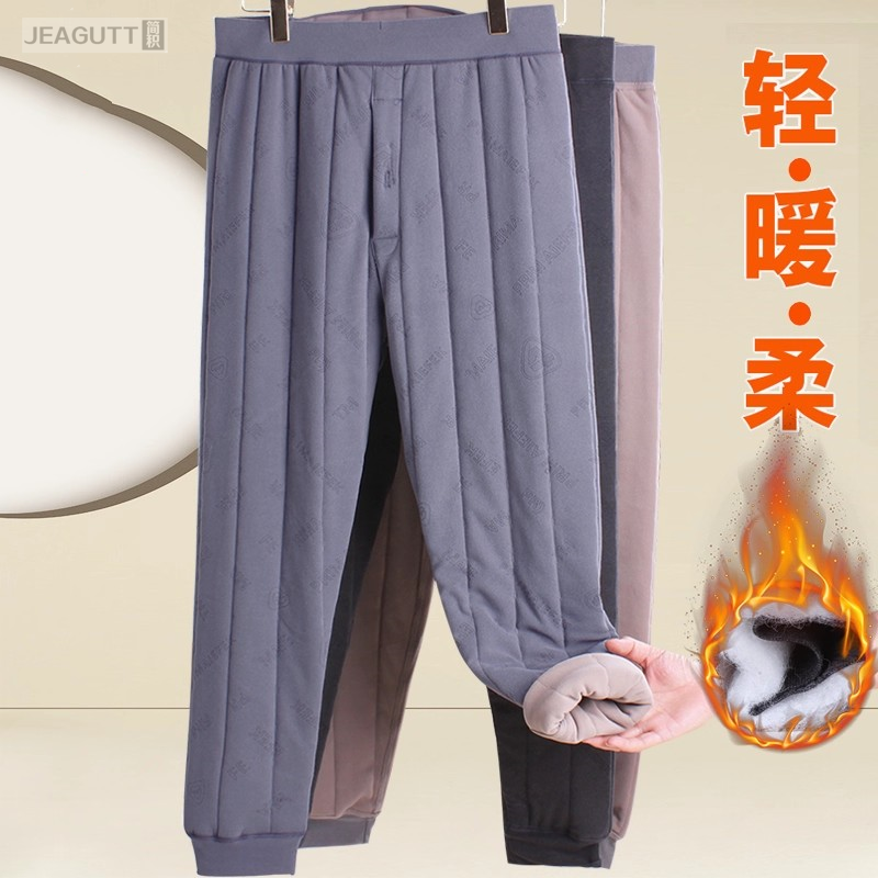 棉裤男冬季加厚内穿打底保暖裤