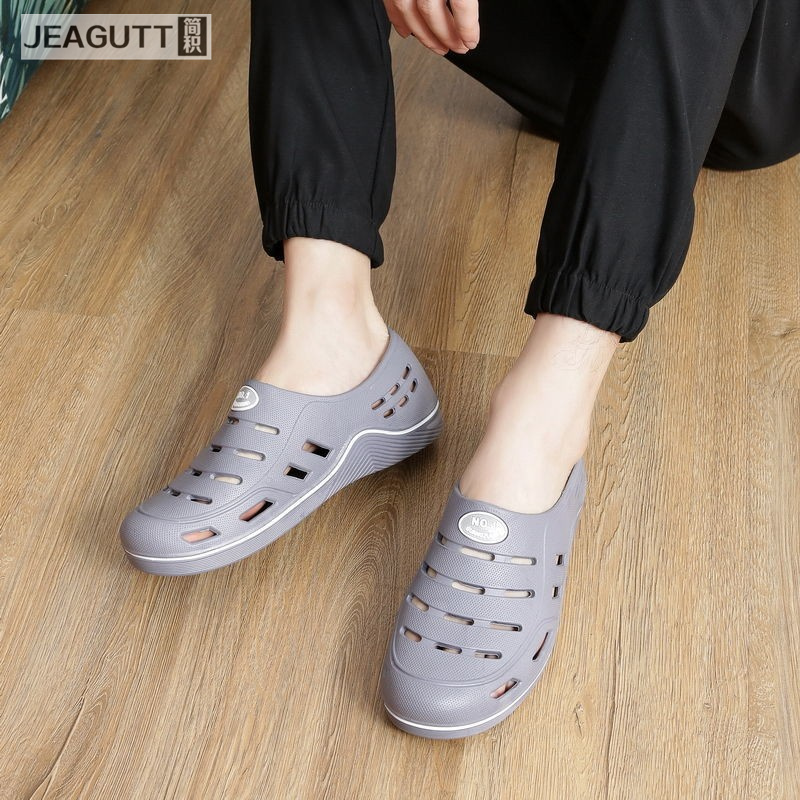 夏季洞洞鞋jeagutt/简积防滑休闲