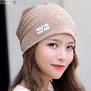 帽子女春秋季 透气化疗帽女薄光头睡帽孕妇月子帽中老年包头帽 薄款