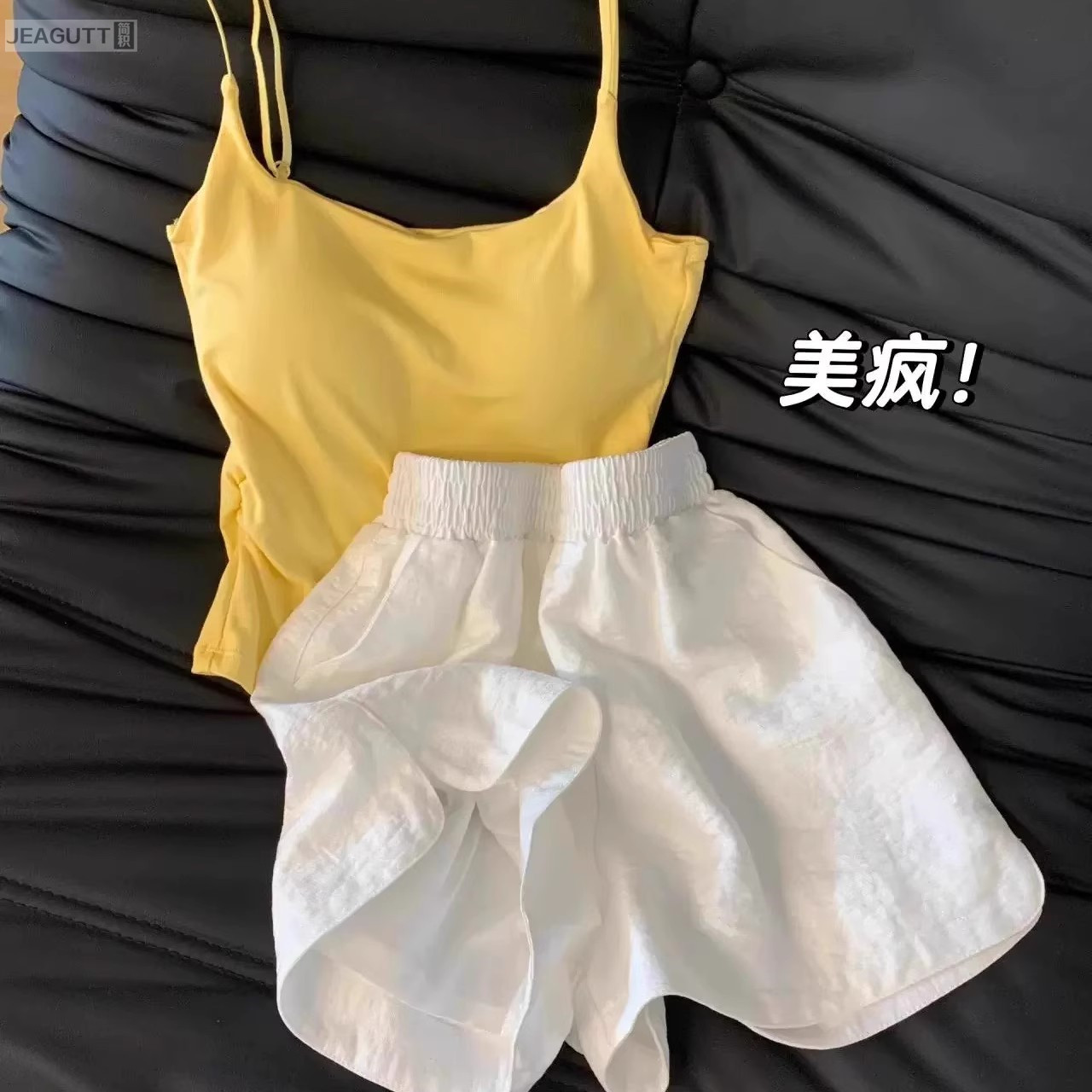 纯欲带胸垫睡衣女夏款吊带ins韩
