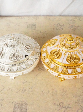 金属工艺品电镀上釉色家居装饰品摆件郁金香家用餐厅糖蛊汤碗糖盆