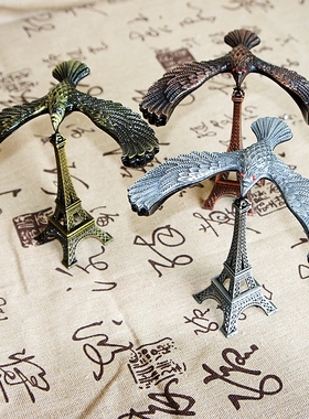 耀莎金属平衡鸟重力不倒铁塔老鹰