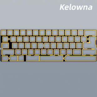 kelowna客制化机械键盘沉金玻纤定位板左移非左移6x GH60螺孔通用