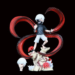 东京喰种食尸鬼手办 金木研手办 换脸金木研半赫者蜈蚣动漫摆件