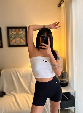 纯色简约时尚百搭美背运动裹胸工字背心女夏韩版性感露脐内搭上衣