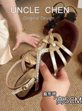 韩版名媛镂空罗马凉鞋露趾