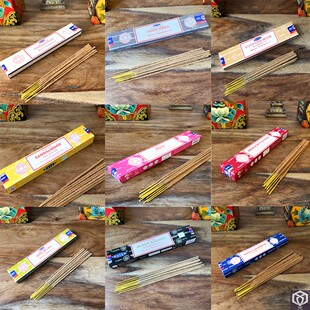 印度进口Satya赛巴巴线香瑜伽黄花香鼠尾草龙血玫瑰肉桂圣木