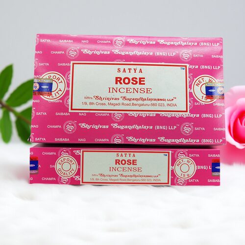 赛巴巴Satya玫瑰ROSE香薰线香印度进口正品手工熏香爱情主题