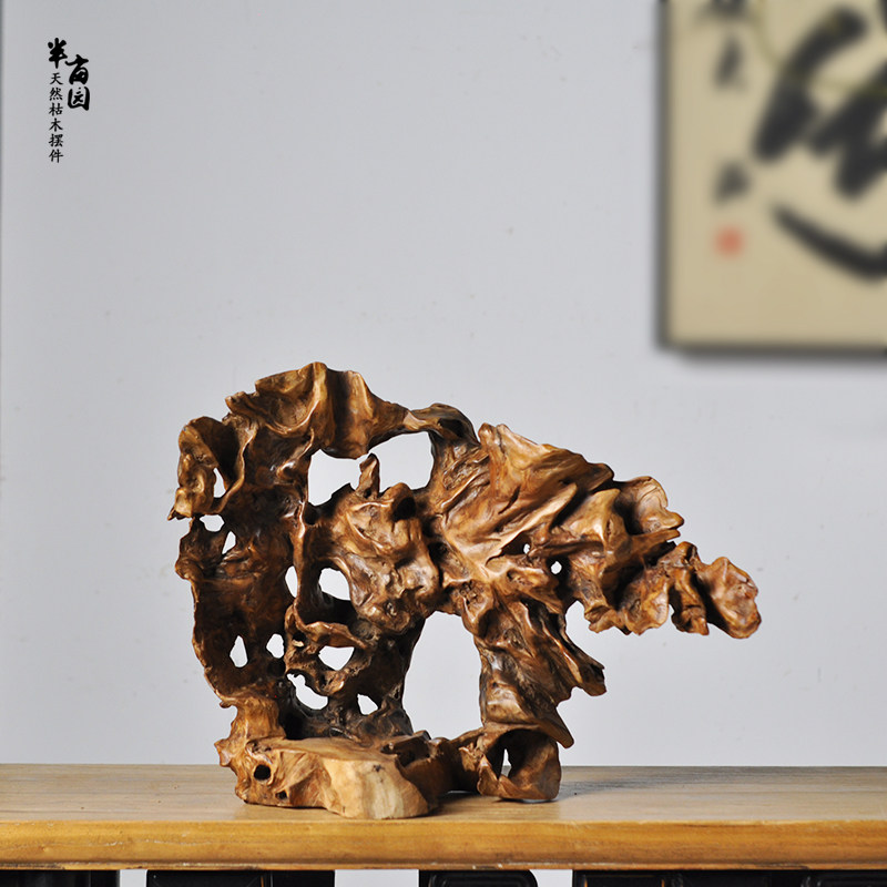 天然崖柏木整体随造形 微景观造景搭配 案台桌摆件 室内软装饰品