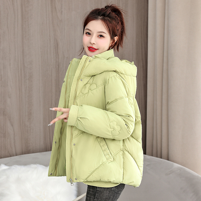 羽绒棉服女2024冬季新款棉衣短款韩版宽松连帽加厚保暖外套小棉袄