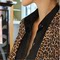 2024 SPRING CLOTHES NEW FASHION SLIM SLIM LEOPARD PRINT SMALL SUIT WOMENS OL MID-LENGTH LONG-SLEEVED BLAZER TIDE