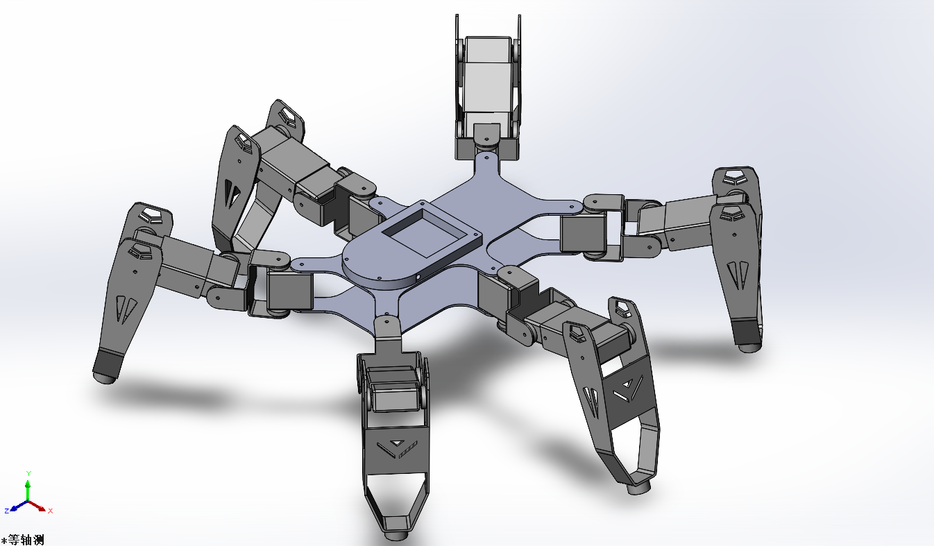 02号六足机器人3D图纸加单片机开源Arduino资料