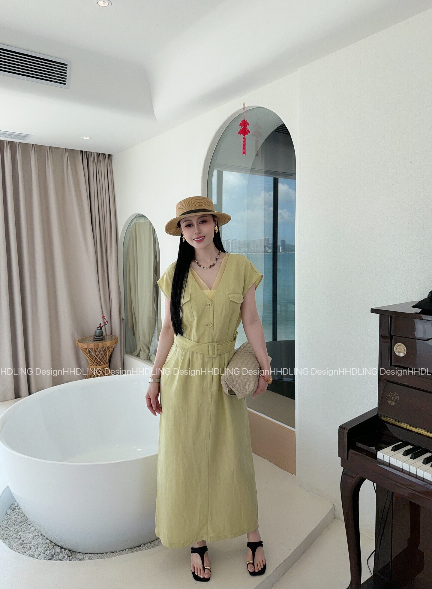 2026夏季新款韩版时尚百搭女潮无袖连衣裙女潮收腰显瘦气质长裙