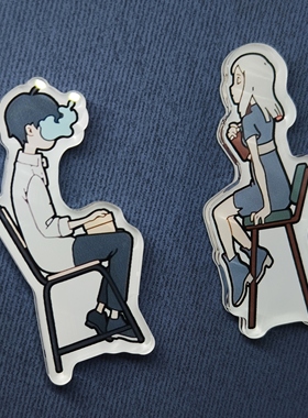 ヨルシカ夜鹿 Yorushika月光LIVE周边Eimy&Elma磁贴冰箱贴n-buna