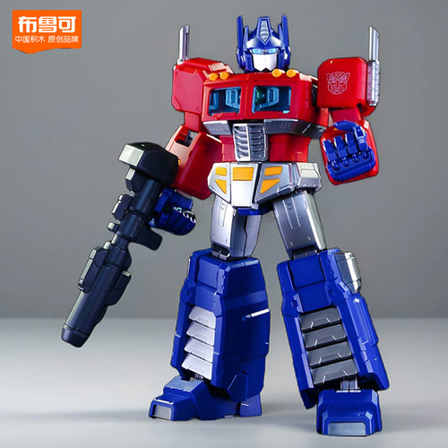 布鲁可积木变形金刚擎天柱手办