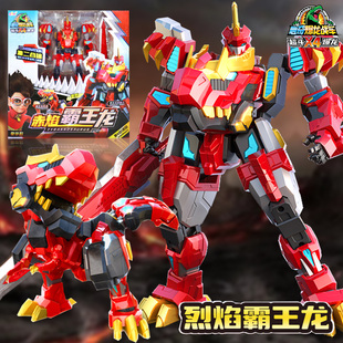 心奇爆龙战车x4霸王龙恐龙机甲变形机器人玩具男新奇暴龙金刚战士