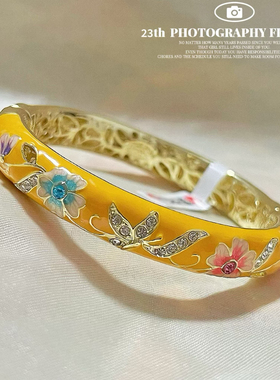 北京特色景泰蓝手镯合金宫廷女士