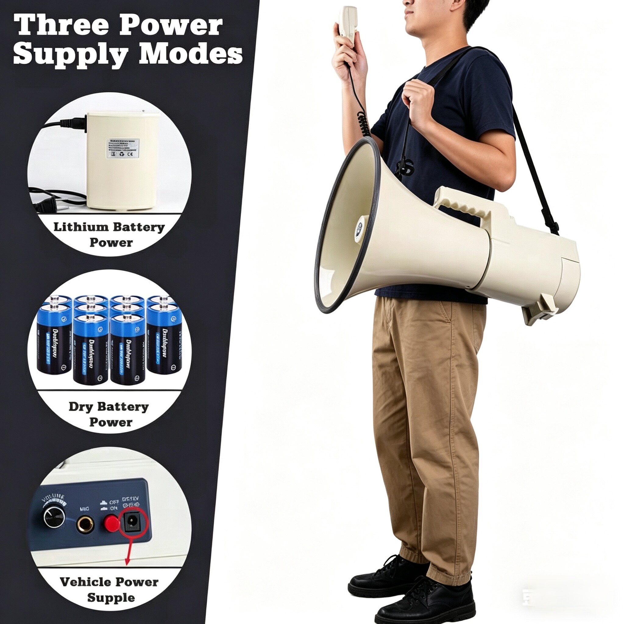 金正180W  大功率喊话器，巨无霸大喇叭宣传防汛防疫演练助威团建