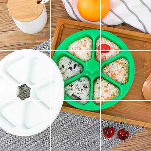 L军舰寿司模具饭团格寿司工具五联紫菜包饭模具日本料理手握寿司