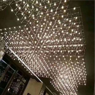 灯方格灯光立方吊灯吸顶灯商场中庭灯BD074现代轻奢 喜来灯