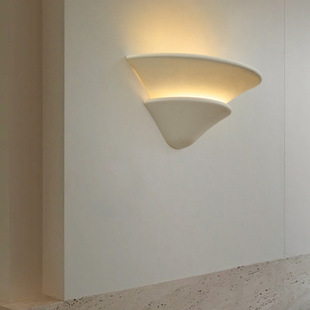 法式 中古民宿酒店客厅楼梯床头墙壁灯 奶油风树脂玄关氛围壁灯美式