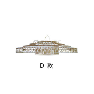 波西米亚创意简约手工编制铁艺吊灯 餐厅客厅民宿样板房吊灯