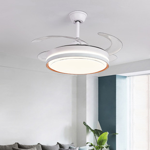 卧室客厅风扇灯餐厅北欧隐形吊扇灯家用轻奢风扇吊灯批发