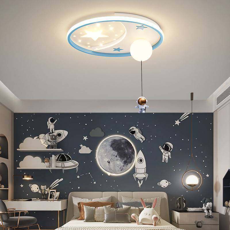 儿童房吸顶灯卧室房间灯现代简约创意男女孩公主卡通流浪气球灯具