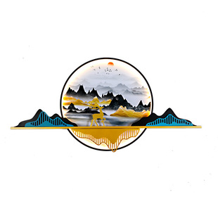 新中式 饰庭院景观花园小区门口背景墙灯 户外壁灯防水太阳能别墅装