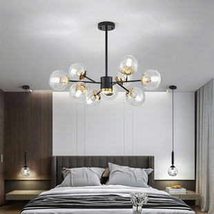 客厅吊灯简约现代大气大灯餐厅灯主卧室灯2025年新款 轻奢中山灯具