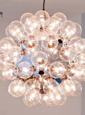 别墅大堂创意北欧玻璃泡泡吊灯卧室意大利Flos Taraxacum楼梯吊灯