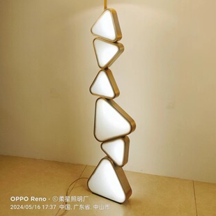 北欧简约设计师LED落地灯客厅沙发卧室别墅酒店创意个性 简约全铜