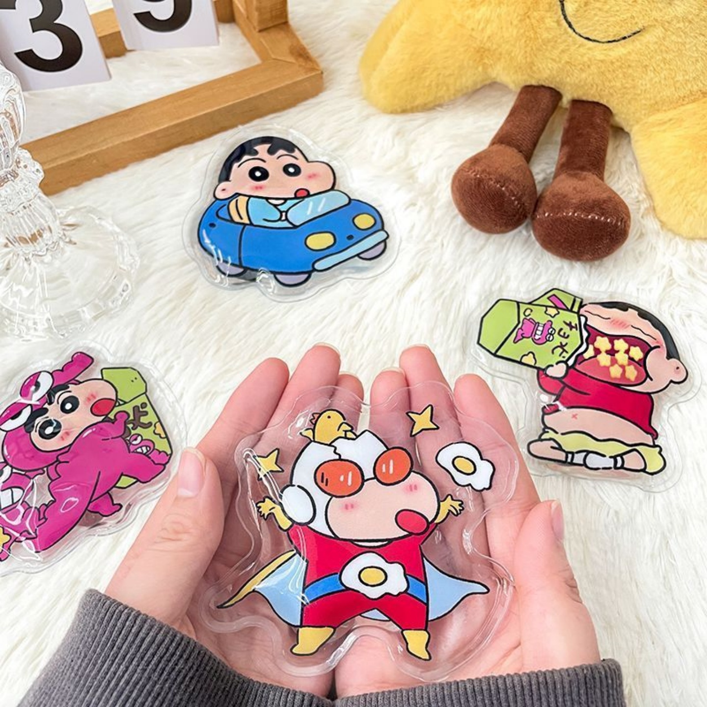 蜡笔小新掰掰暖手便携发热卡通冬季宝宝男生可爱冬天取暖学生神器