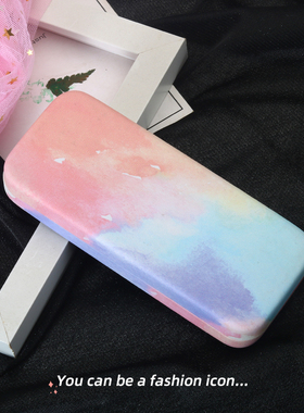 日本眼镜盒便携女眼睛盒子收纳盒2024新款高级感女生学生墨镜盒男