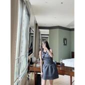 shushu立体蝴蝶结装 zui高品质 饰挂脖收腰连衣裙短裙子sst