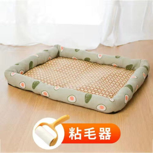夏季猫窝猫凉席藤编垫子狗窝中小型犬泰迪宠物冰窝猫咪用品冰感